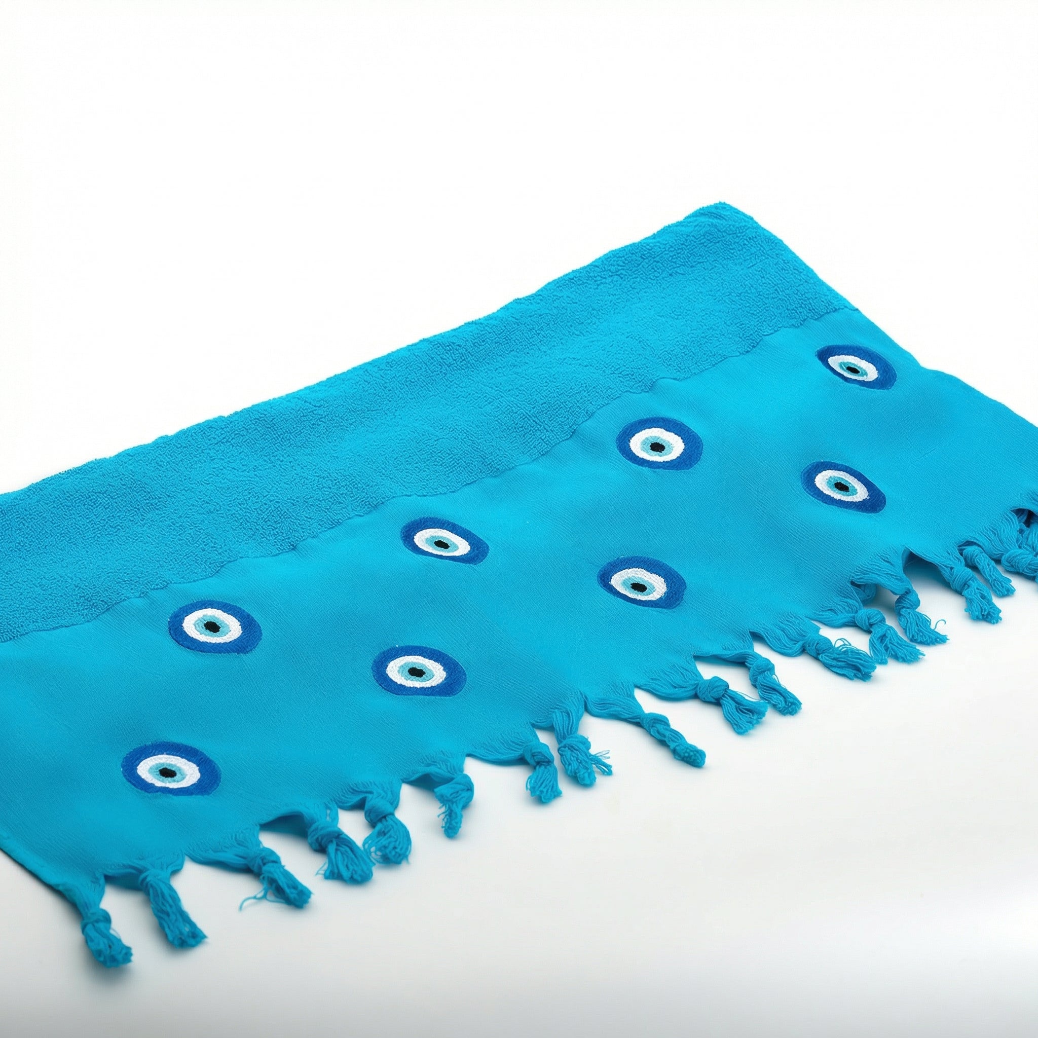Bora Beach Towel with Greek Eye Design
