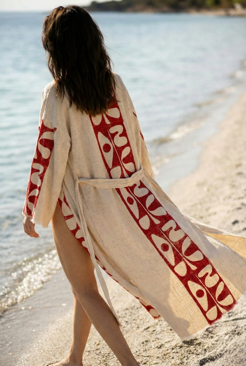 Back details of the Asuka Kimono by Zerla Studio