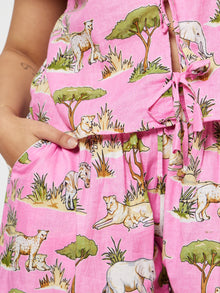 Close-up detail shot of the  Beast Co-ord Set by Kyshmysh