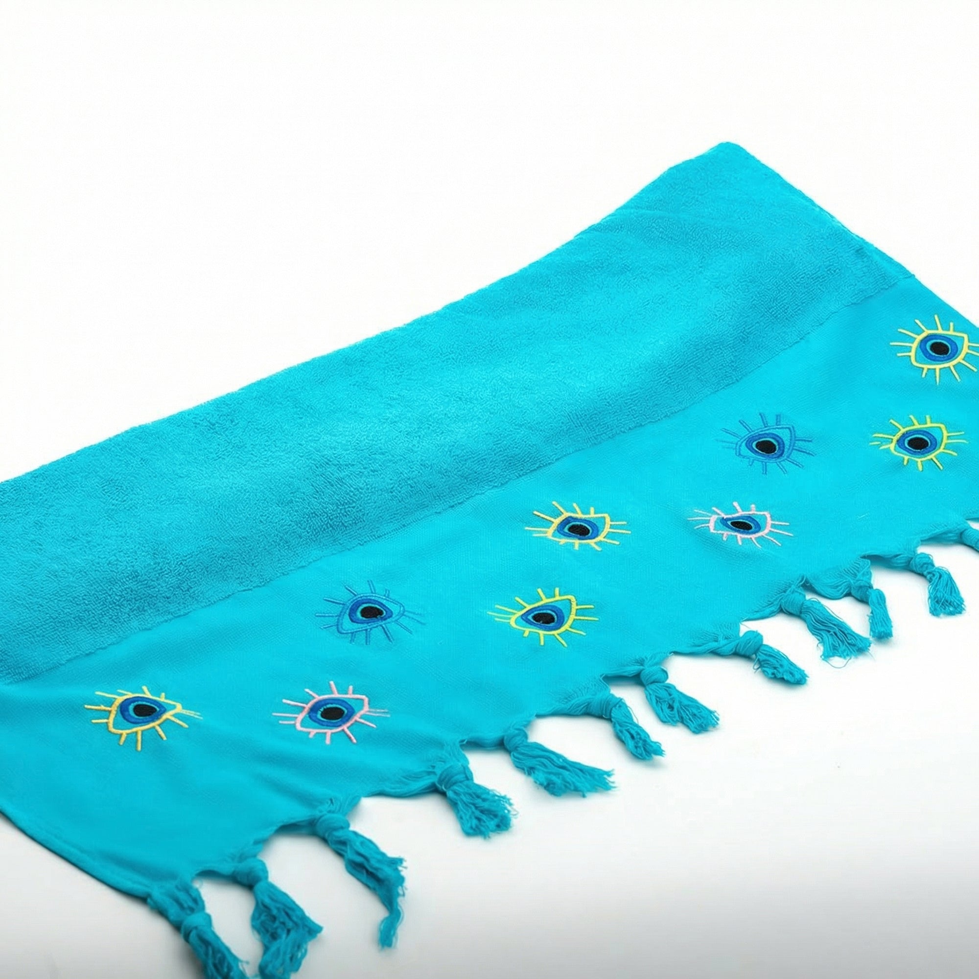 Bora Beach Towel with Lashes Design Embroidery