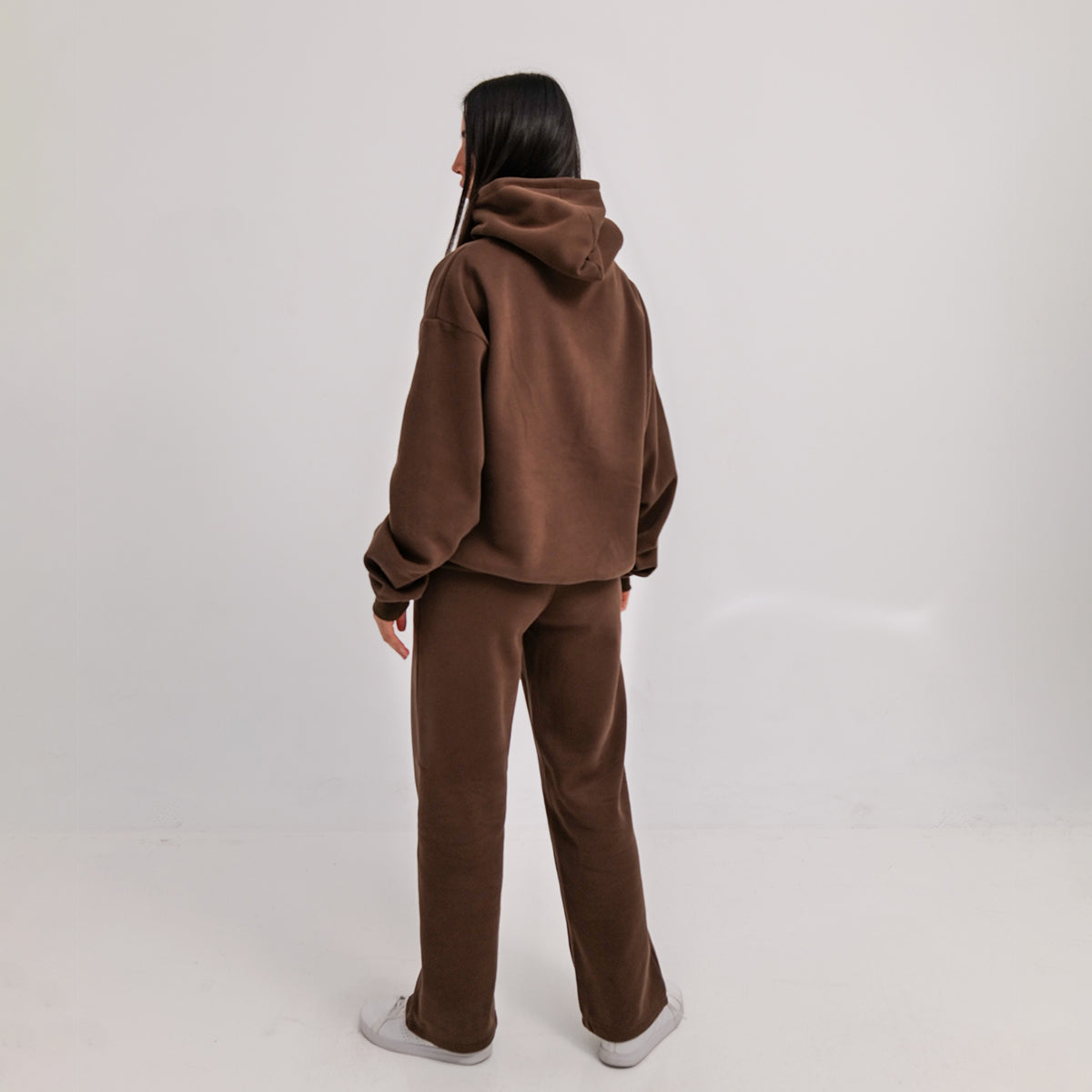 The Alpha Brown Matching Hoodie and Sweatpants set