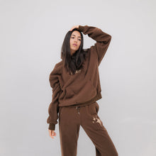 The Alpha Brown Matching Hoodie and Sweatpants set