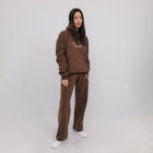 The Alpha Brown Matching Hoodie and Sweatpants set