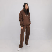 The Alpha Brown Matching Hoodie and Sweatpants set