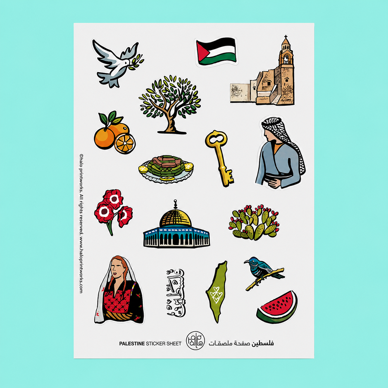 Arab Countries Sticker Set (Set of 6)