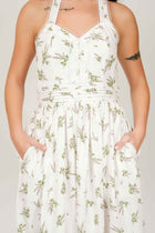 Debby White Floral Maxi Dress