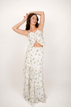 Flora White Maxi Skirt
