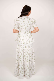 Iris White Floral Top