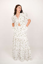 Iris White Floral Top