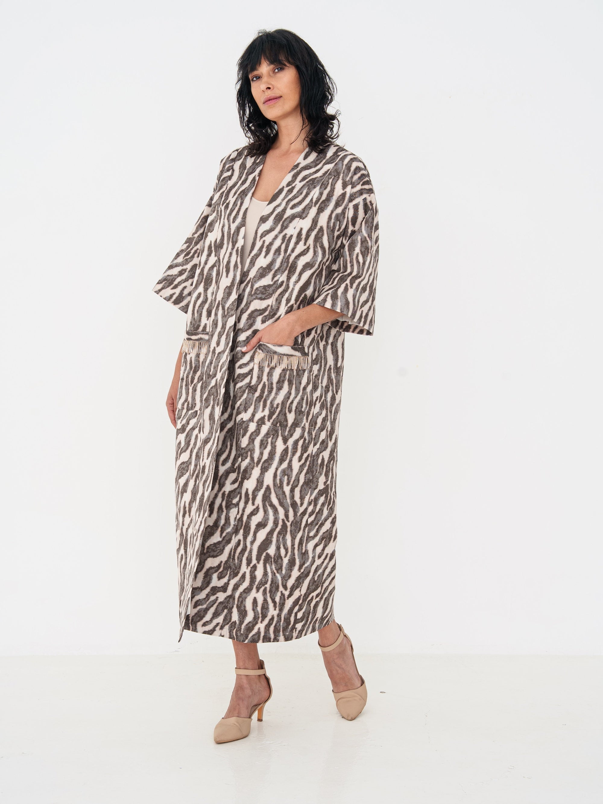 Abaya in Animal Print