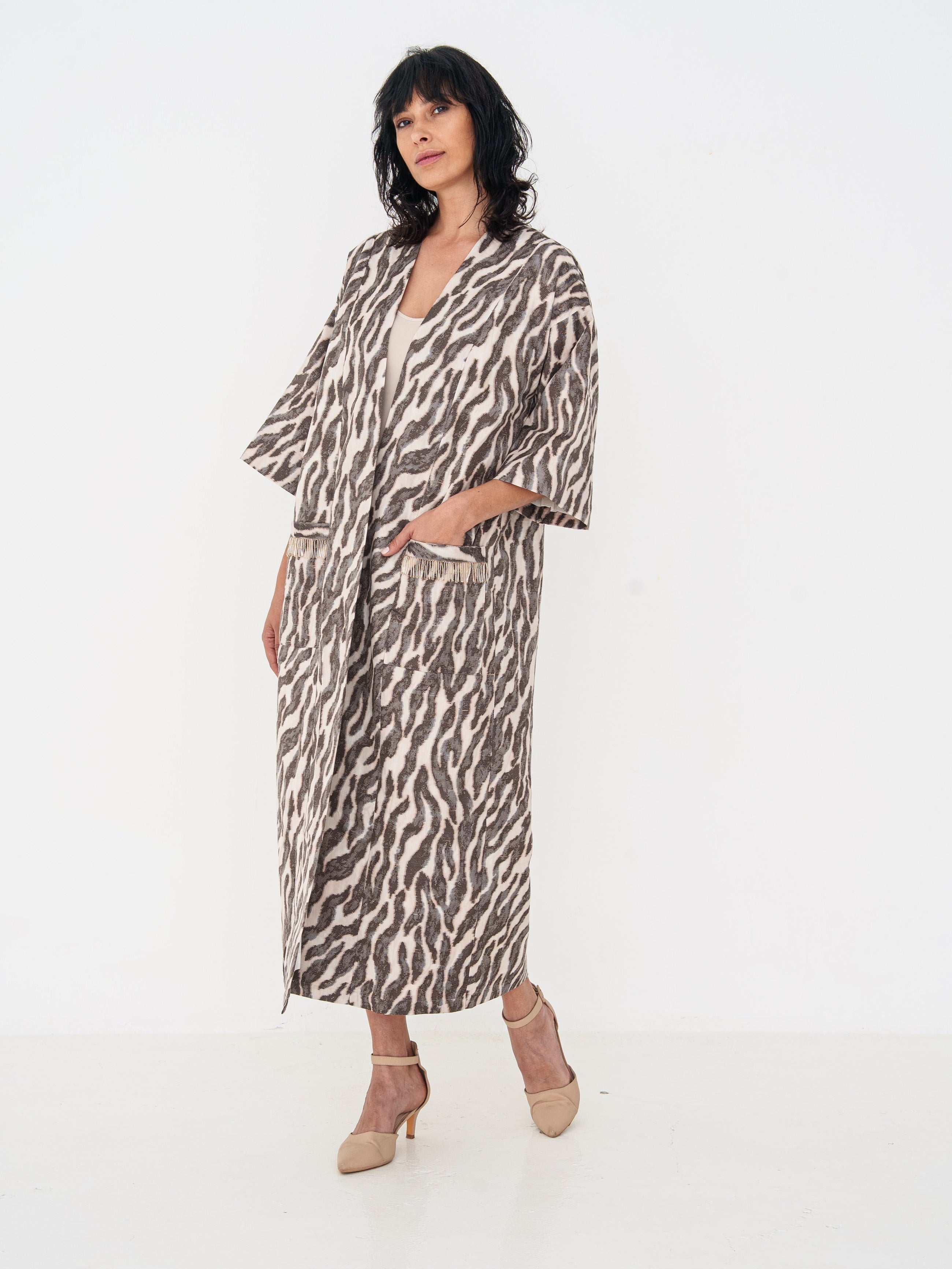 Abaya in Animal Print