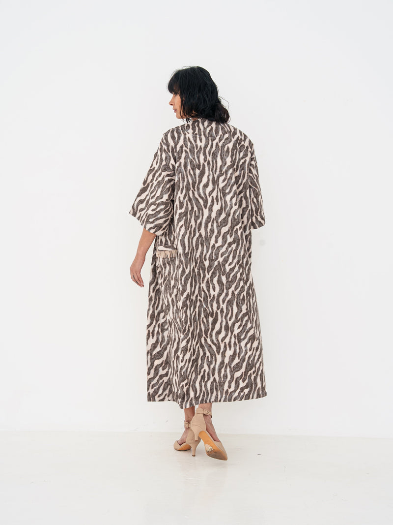 Abaya in Animal Print
