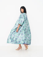 Reversible Abaya in Turquoise and Purple