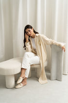 Bella Beige Linen Shirt Dress – Sun Embroidery