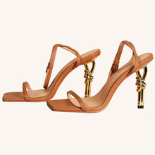 Sculpted Aura Gold Sandals by Subashini Heels