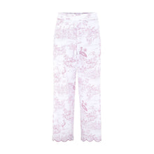 Organic cotton pink toile pyjamas wide leg Love Letters x