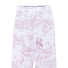 Organic cotton pink toile pyjamas wide leg Love Letters x
