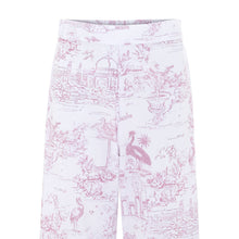 Organic cotton pink toile pyjamas wide leg Love Letters x