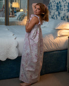 Pink Toile Nightie in organic cotton by Love Letters x