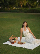 Debby White Floral Maxi Dress