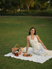 Debby White Floral Maxi Dress