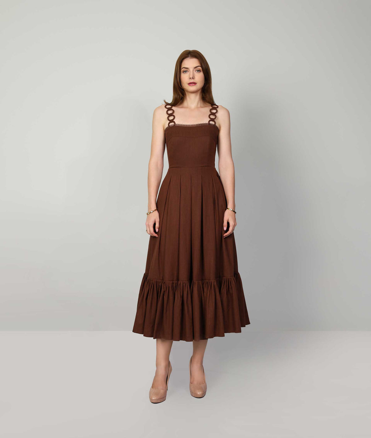 Daphne Brown Dress