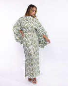 Mahaba Balloon-Sleeves Maxi Dress
