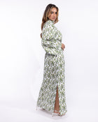 Mahaba Graceful Draped Sleeve Maxi Dress