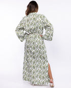 Mahaba Graceful Draped Sleeve Maxi Dress