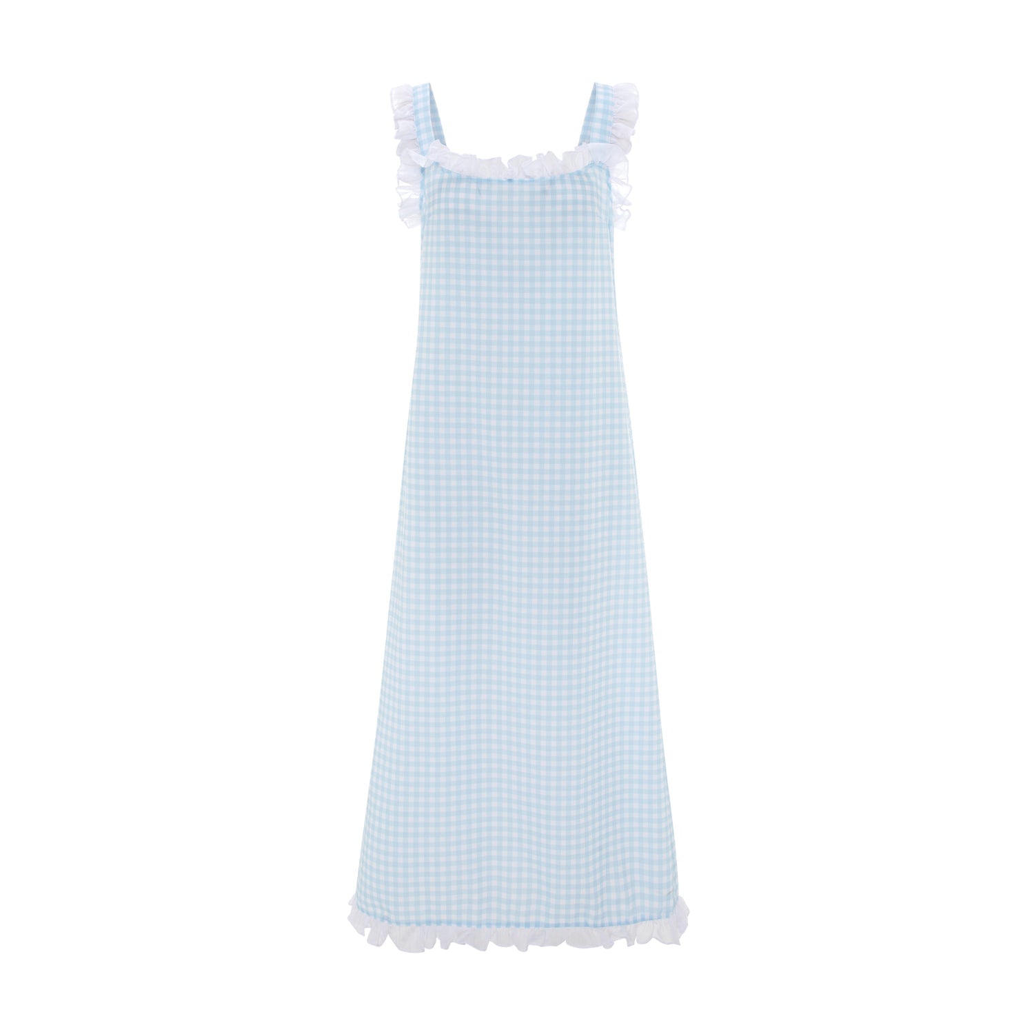Dolce Gingham Azzurro Sleep Dress