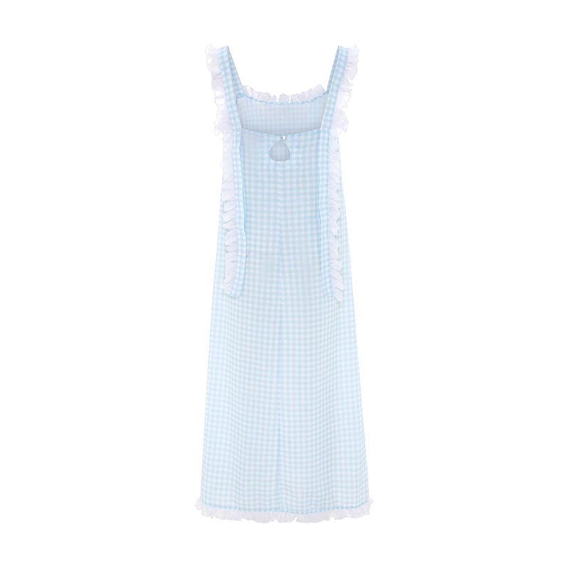 Dolce Gingham Azzurro Sleep Dress