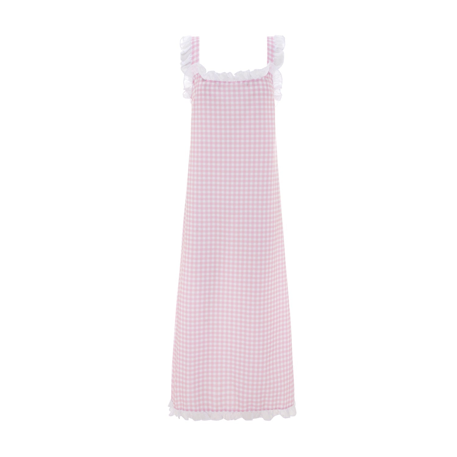 Dolce Gingham Rosa Sleep Dress (Long)