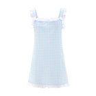 Dolce Gingham Azzurro Sleep Dress (Short)