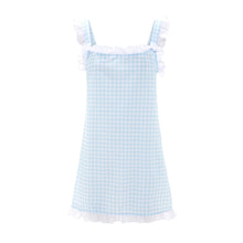Dolce Gingham Azzurro Sleep Dress (Short)