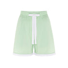 Front details of the bottom of the Dolce Pistachio Short Pyjama