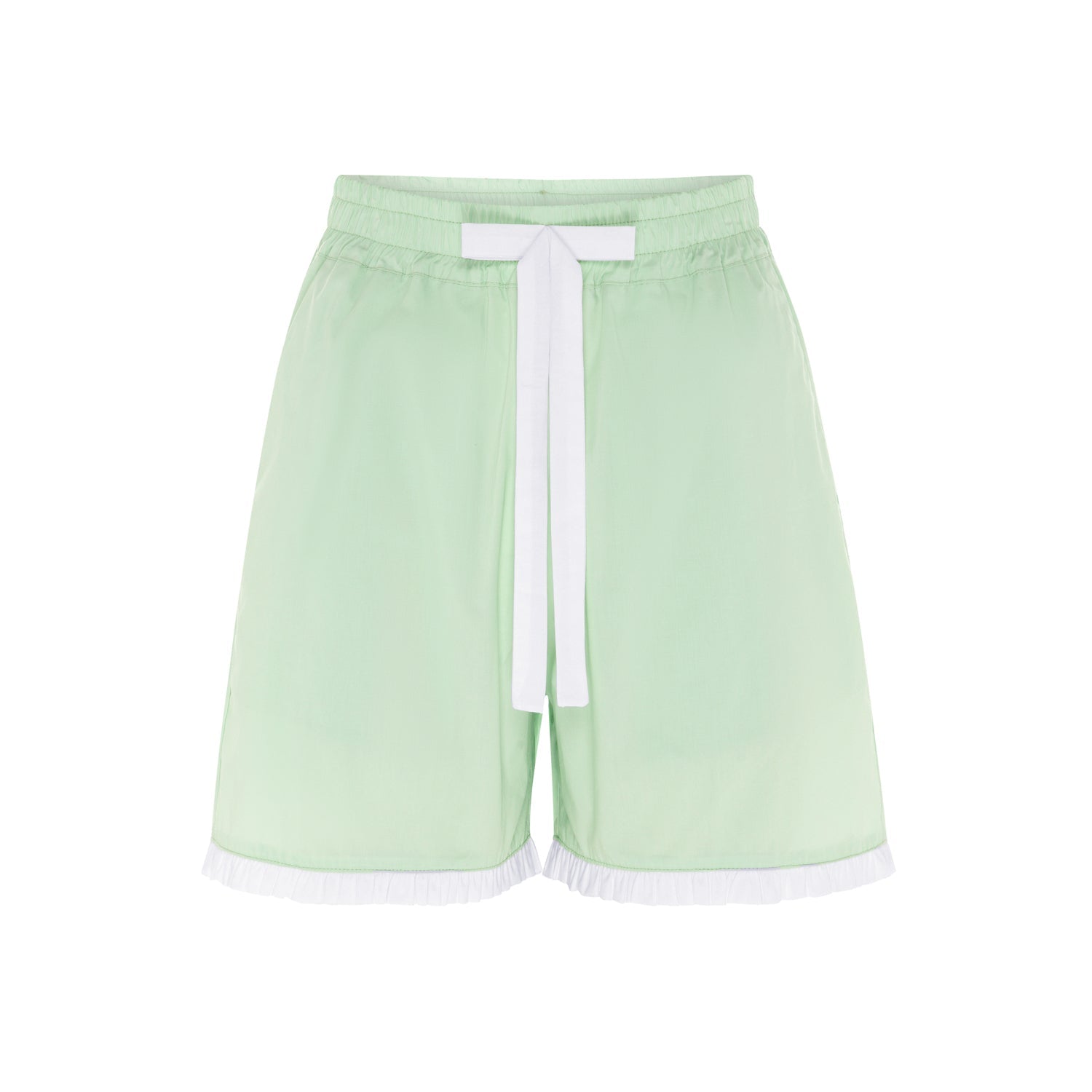 Front details of the bottom of the Dolce Pistachio Short Pyjama
