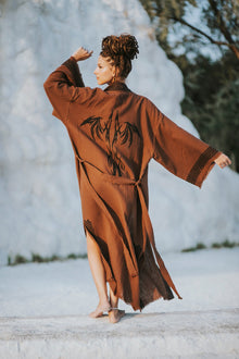 Back view of the Petra Kimono by Zerla Studio