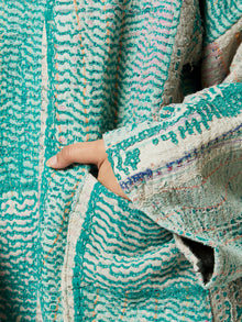 Close-up detail shot of the Maison Kantha Jacket by Kyshmysh