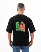 Mishmish Black Unisex Oversized T-Shirt