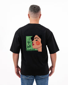 Mishmish Black Unisex Oversized T-Shirt