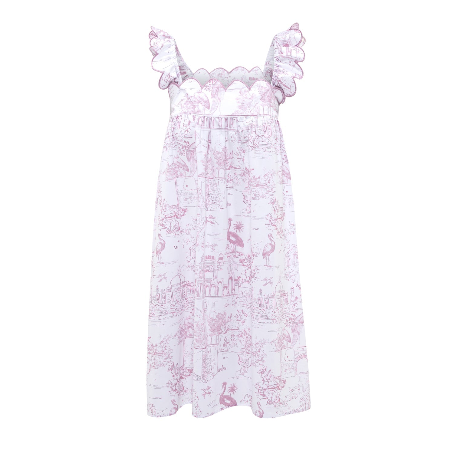 Pink Toile Nightie in organic cotton by Love Letters x