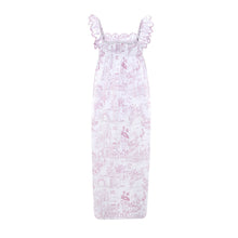 Pink Jaipur Toile nightdress with scalloped neckline by Love Letters x