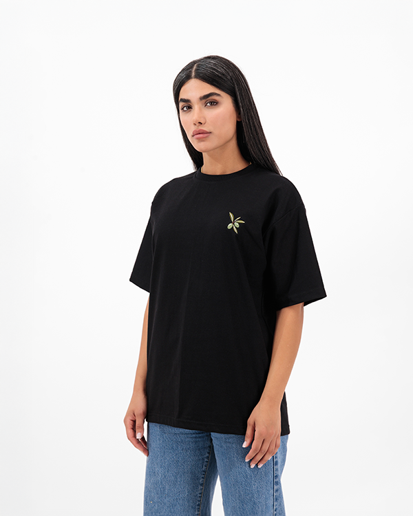 Zeitoon Black Oversized T-Shirt