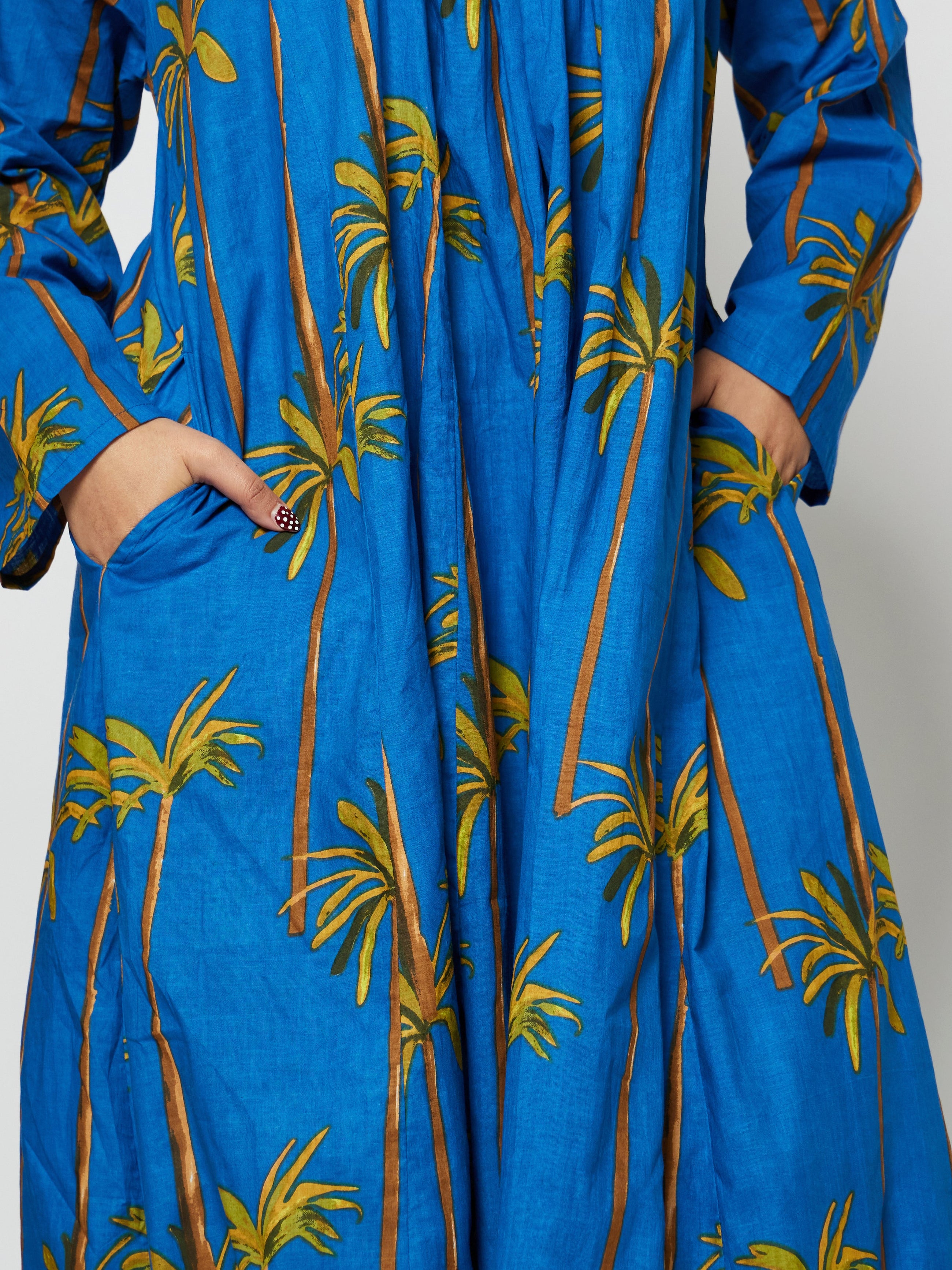 Palm Tree Long Dress