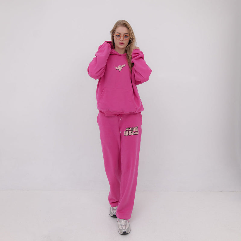 The Rebel Pink Matching Hoodie and Sweatpants set