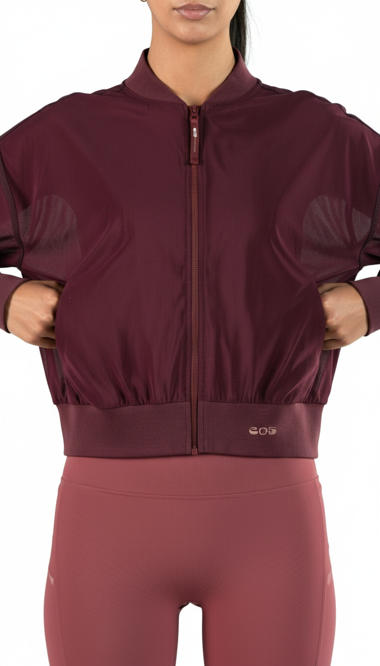 Mesh Bomber Jacket