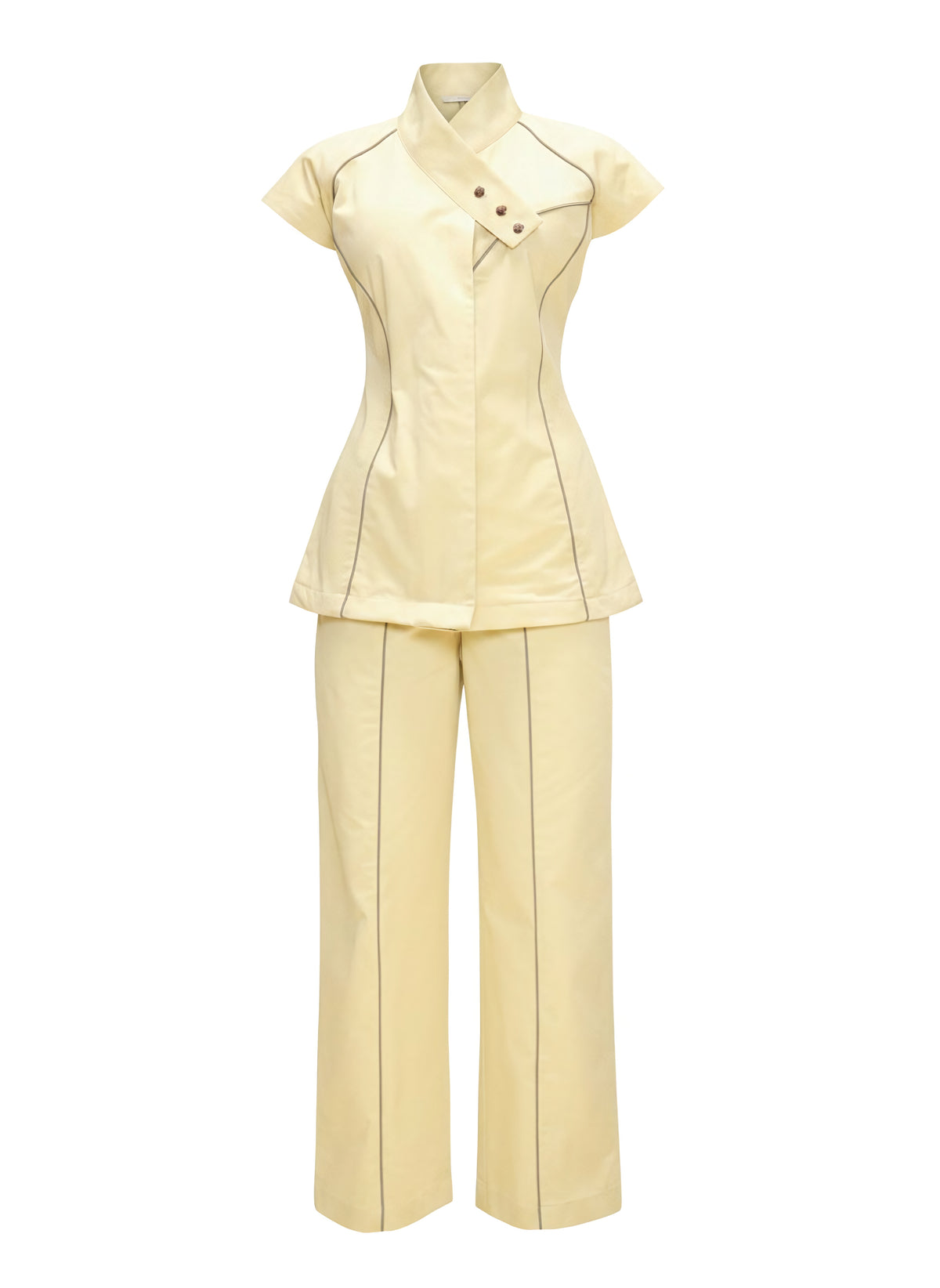 Ghost mannequin of the Sunveil Co-ord Short Sleeve Set 