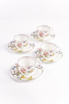 Shirovana Cappuccino Cups & Saucers (Set of 4)