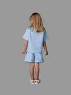 Powder Blue Linen Blend Co-ord Set