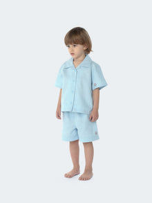 Powder Blue Linen Blend Co-ord Set